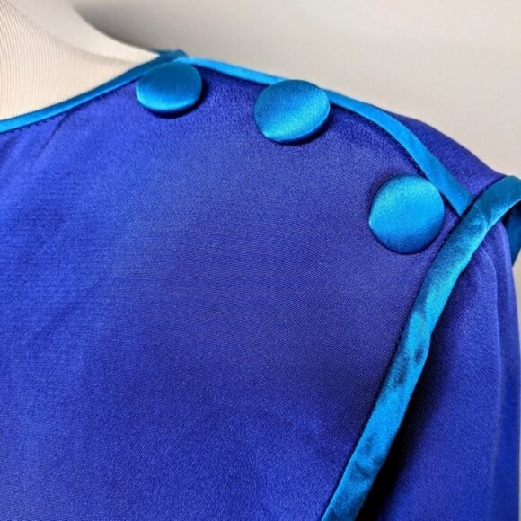 $500 Tom & Linda Platt Vintage 1980's Silk Tunic Dress - Picture 3 of 6